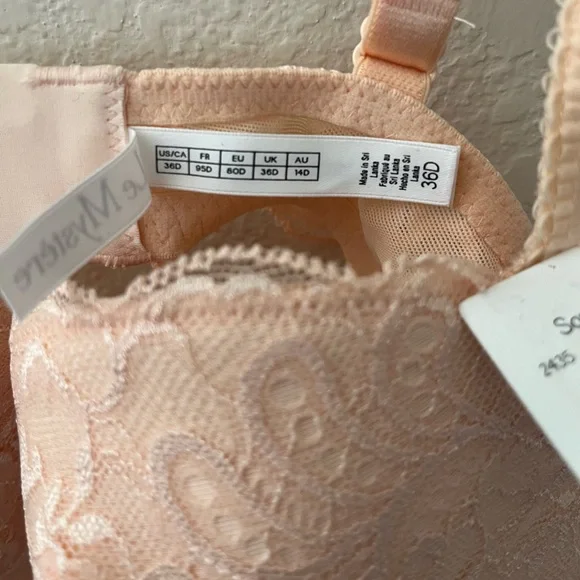 Le Mystere Sophia Women's Lace Full Fit Seamless Bra - Peach - Picture 14 of 14